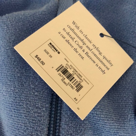 Croft & Barrow Robe Sz 3X NWT 🌲🎁❤️🌲🎁😊 - Picture 7 of 8